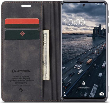 Oppo A17 Hoesje - Charcoal Gray - Dunne Bookcase