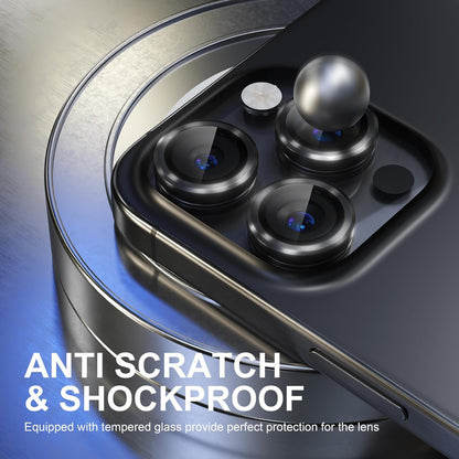 Apple iPhone 15 Pro Max Lens Protector - Zwart - 1 Stuk