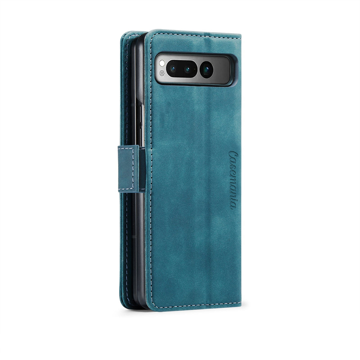 Google Pixel Fold Hülle - Emerald Green - Klapphülle mit Kartenfach