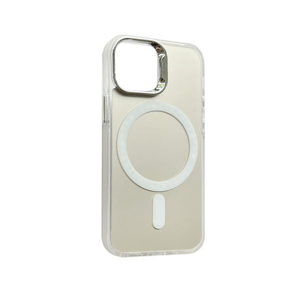 Apple iPhone Xs Case - Silver - Fusion Armor MagSafe Back Cover