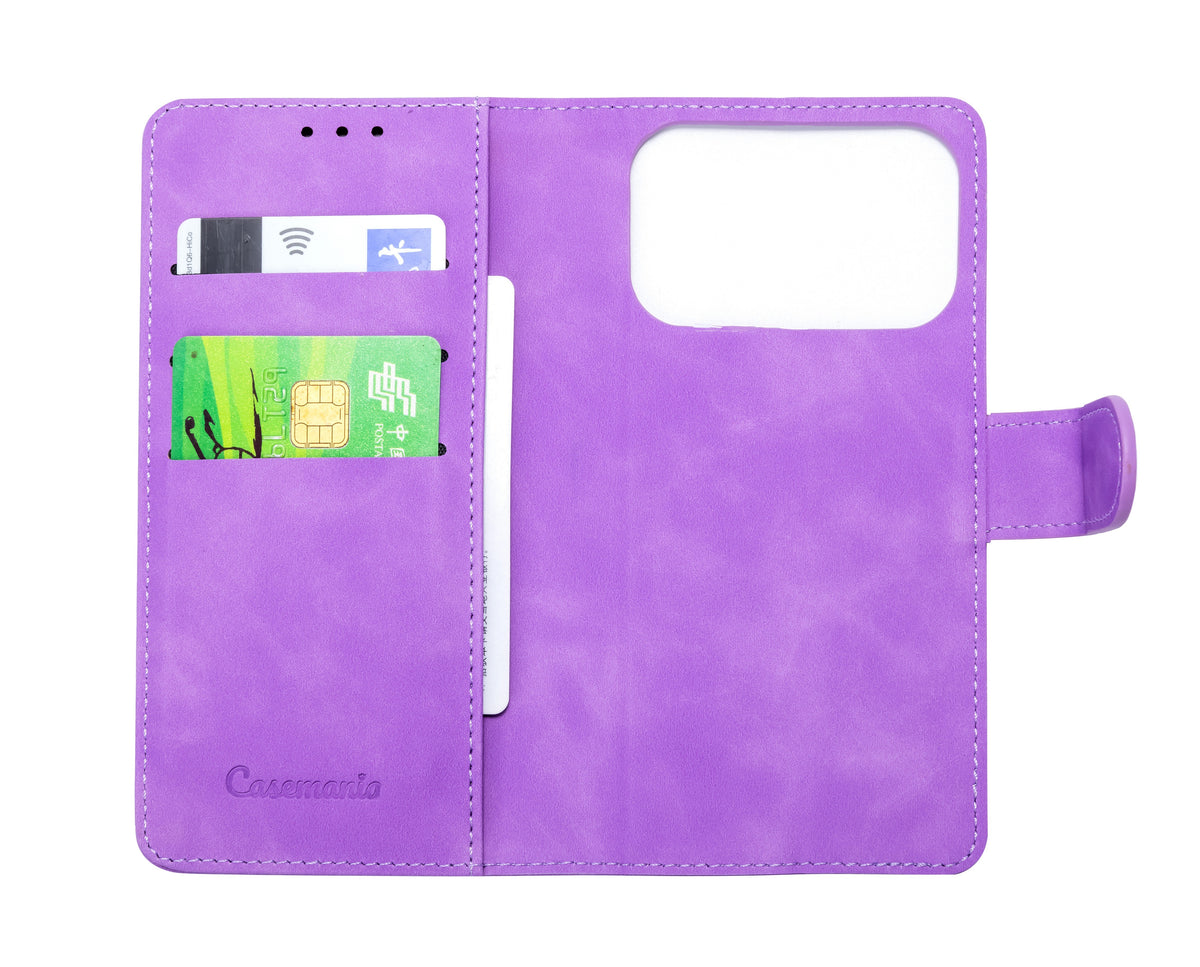Apple iPhone 18 Pro Hoesje - Bright Lila - 2 in 1 MagSafe Bookcase