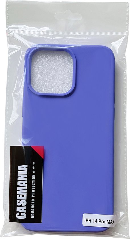 Apple iPhone 14 Pro Max Hoesje - Paars - Matte Siliconen Back Cover