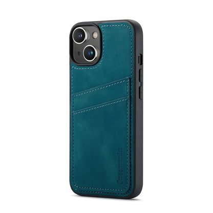 Apple iPhone 14 Plus Hoesje - Emerald Green - Back Cover met Pasjeshouder