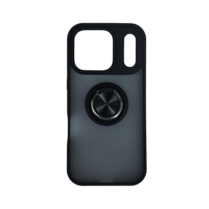 Apple iPhone 18 Pro Hülle - Schwarz - Ring-Ständer Backcover