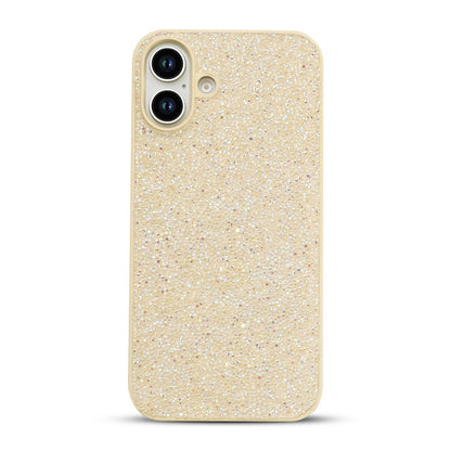 iPhone 16 Hoesje - Goud - Diamant Glitter Back Cover