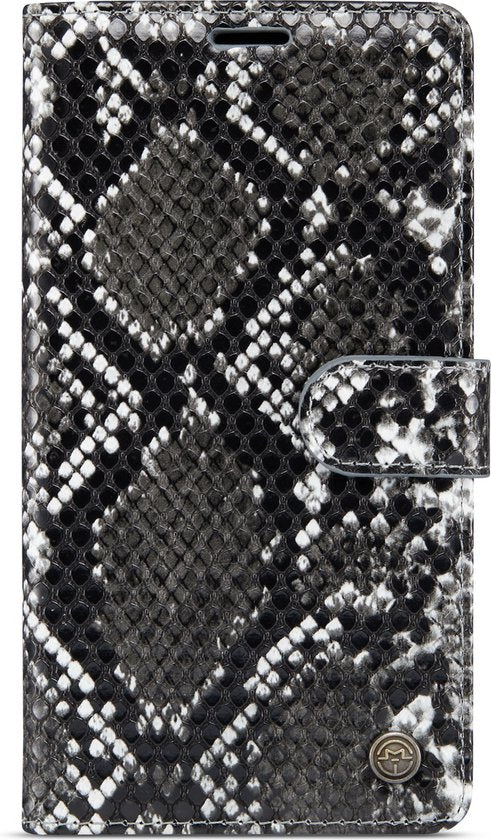 Apple iPhone XR Case - Black - Snake Print Flip Case