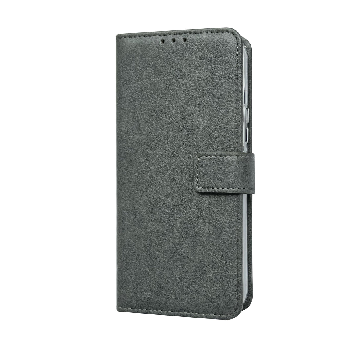 Apple iPhone 15 Hülle - Grau - Klapphülle mit Kartenfach