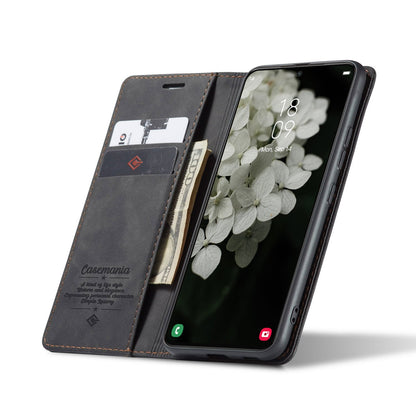 Samsung Galaxy S24 Hoesje - Charcoal Gray - Dunne Bookcase