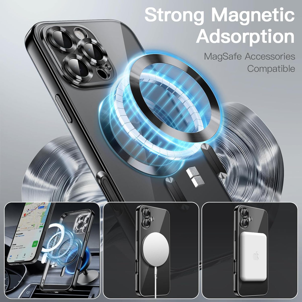 Apple iPhone 16 Pro Hoesje - Zwart - Siliconen MagSafe Back Cover