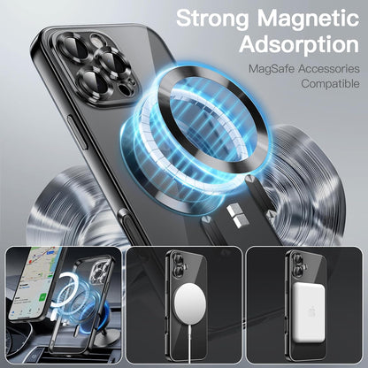 Apple iPhone 16 Pro Hoesje - Zwart - Siliconen MagSafe Back Cover