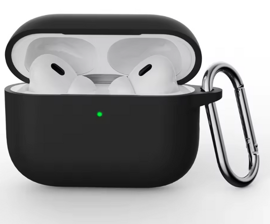 Apple AirPods Pro Hoesje - Liquid Siliconen - Zwart