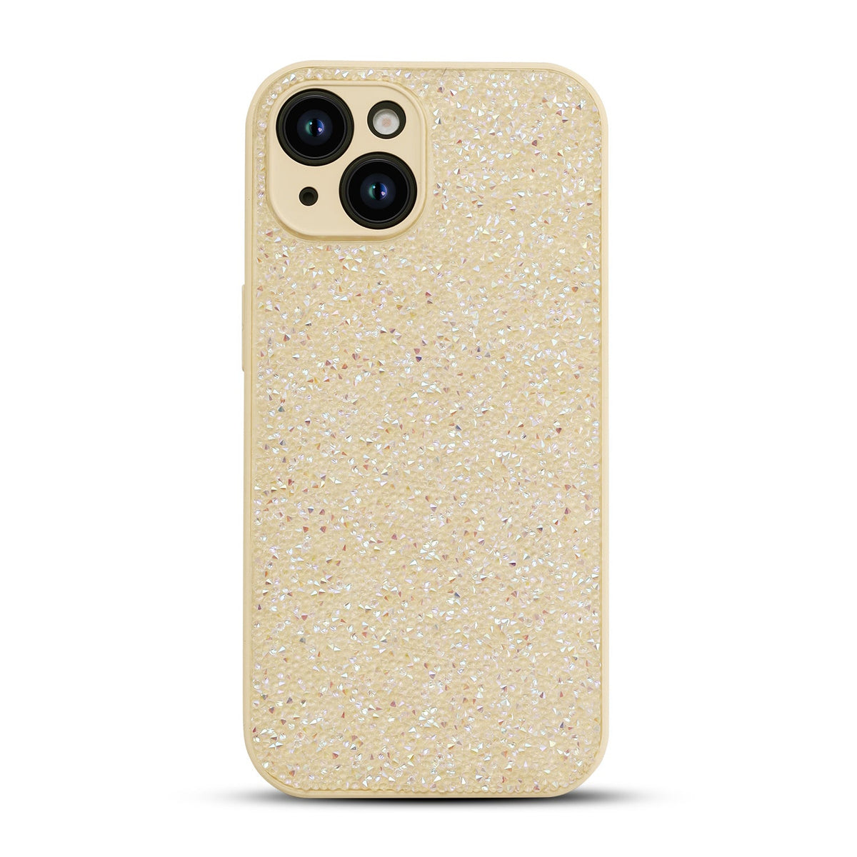 Apple iPhone 14 Hoesje - Goud - Diamant Glitter Back Cover