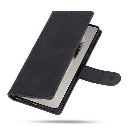Samsung Galaxy S25 Ultra Hoesje - Charcoal Gray - Echt Leren Bookcase