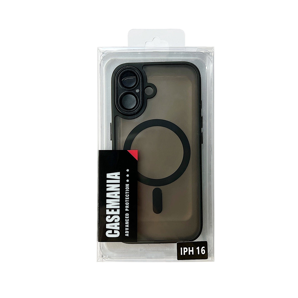 Apple iPhone 16 Hoesje - Zwart - Matte Armor MagSafe Back Cover