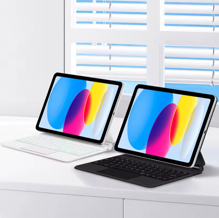 iPad 11 inch (2025) - Zwart - Keyboard Case met Touchpad + Verlichting