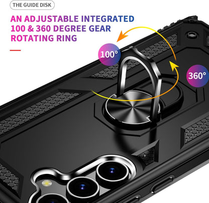 Samsung Galaxy S24 Plus Hoesje - Zwart - Armor Kickstand Back Cover