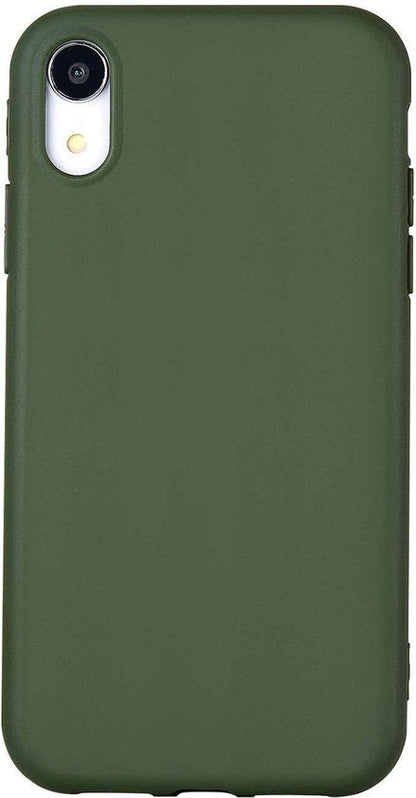 iPhone XR Hoesje - Groen - Siliconen Back Cover