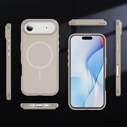 iPhone 17 Hoesje - Beige - Soft Siliconen Magsafe Back Cover