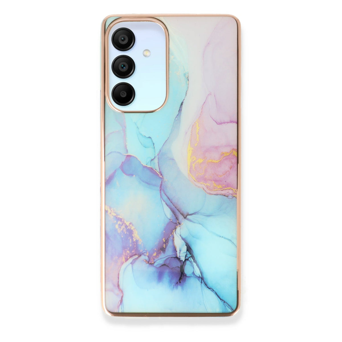 Samsung Galaxy A35 5G Case - Blue - Silicone Marble Back Cover