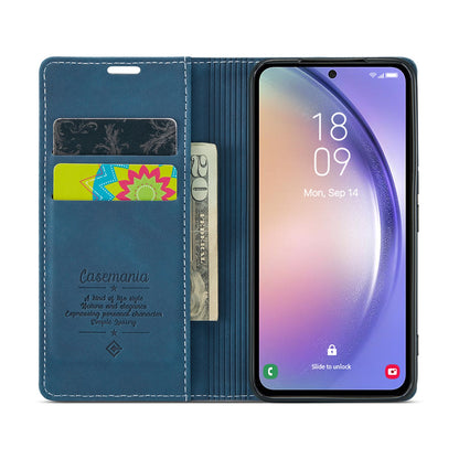 Samsung Galaxy A15 Hoesje - Navy Blue - Dunne Bookcase