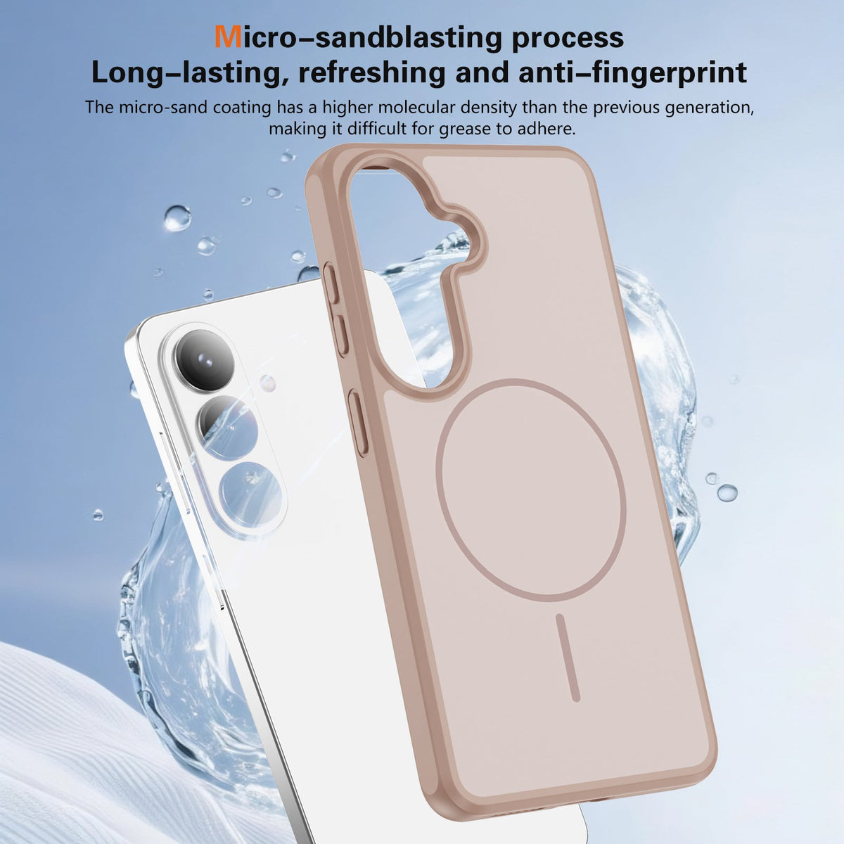 Samsung Galaxy A57 Hoesje - Bruin - Matte Siliconen MagSafe Back Cover