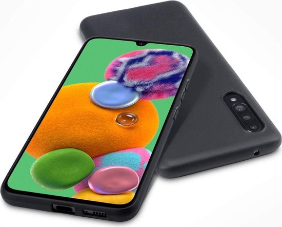 Coque Samsung Galaxy A90 5G - Noir - Étui arrière en silicone