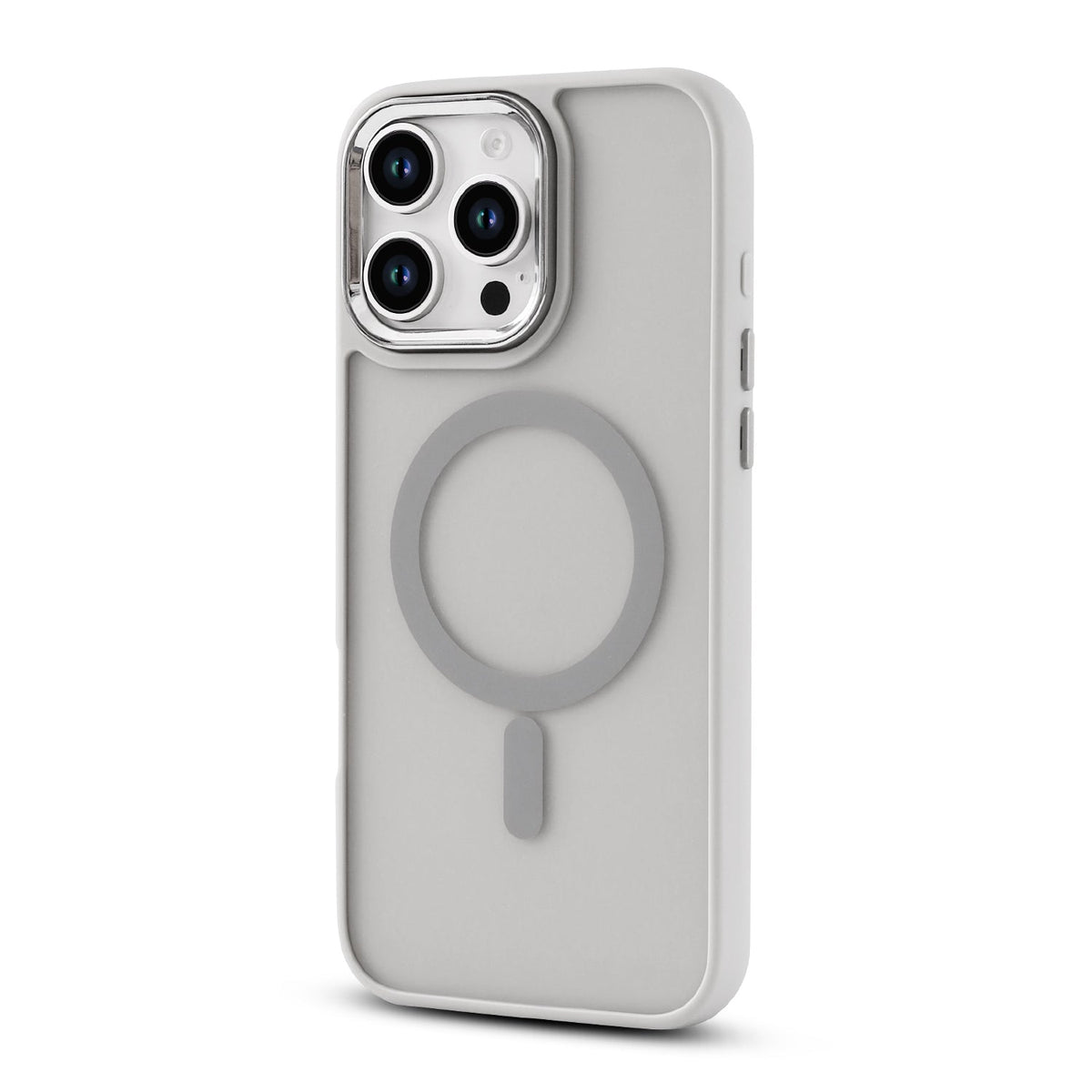iPhone 16 Pro Hoesje - Grijs - Matte Armor MagSafe Back Cover