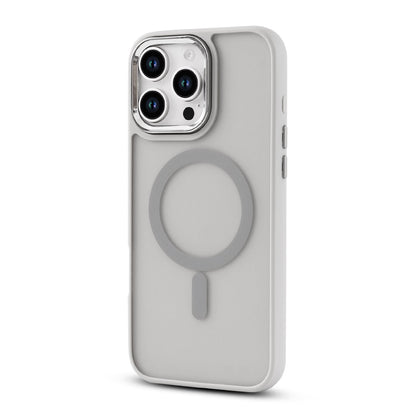 iPhone 16 Pro Hoesje - Grijs - Matte Armor MagSafe Back Cover