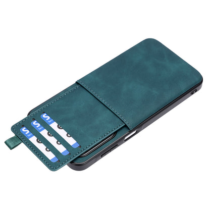Samsung Galaxy S26 FE Hoesje - Emerald Green - Kunstleren Back Cover met Pull-Tab Pasjeshouder