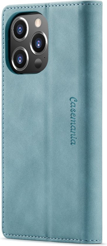 Apple iPhone 13 Pro Hoesje - Aqua Blue - Dunne Bookcase