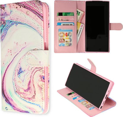 Samsung Galaxy S23 Ultra Case - Marble Twist - Print Wallet Case