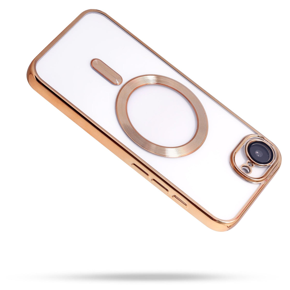 Apple iPhone 16e Hülle - Gold - Silikon-MagSafe-Backcover
