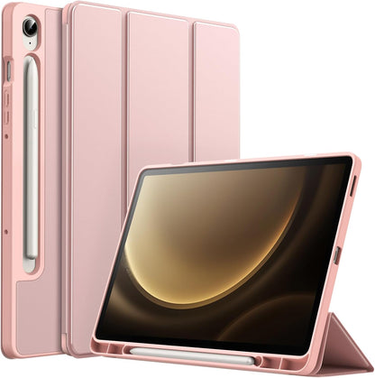 Samsung Galaxy Tab S10 FE Plus Tablethoes - Roze - Smart Cover