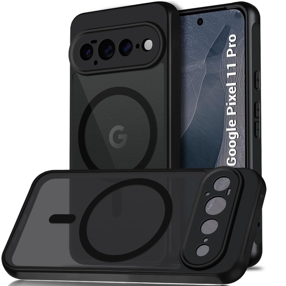 Google Pixel 11 Pro Hoesje - Zwart - Matte Armor MagSafe Back Cover