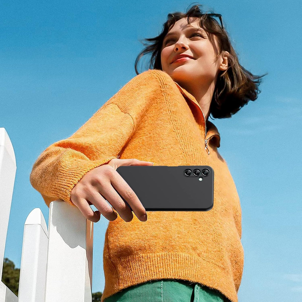 Samsung Galaxy A35 5G Case - Black - Liquid Silicone Back Cover