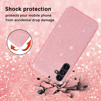 Samsung Galaxy A34 5G Hoesje - Roze - Glitter Back Cover