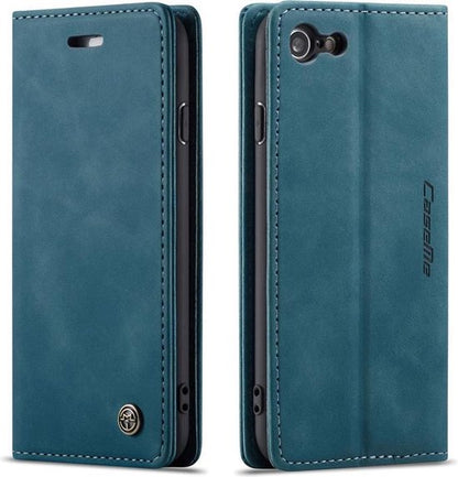 Apple iPhone 7 Hülle - Emerald Green - Schlanke Klapphülle mit Kartenfach