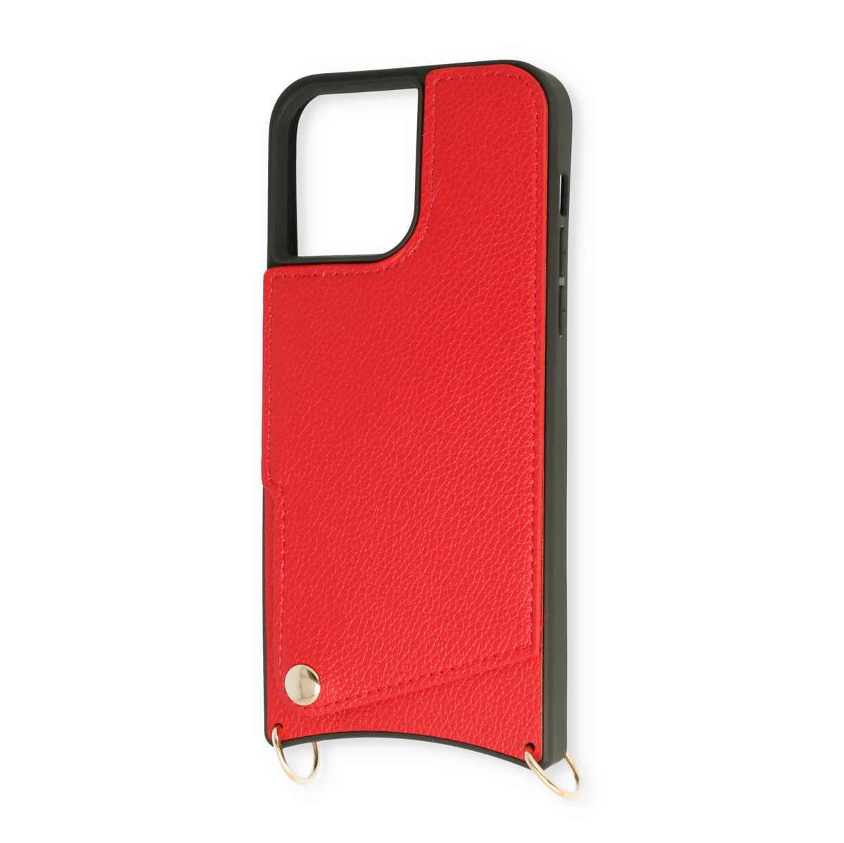 Apple iPhone 14 Plus Hoesje - Rood - Back Cover met Pols Bandje en Telefoonkoord