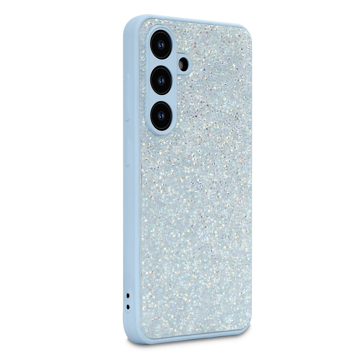 Samsung Galaxy A17 5G Hoesje - Blauw - Diamant Glitter Back Cover