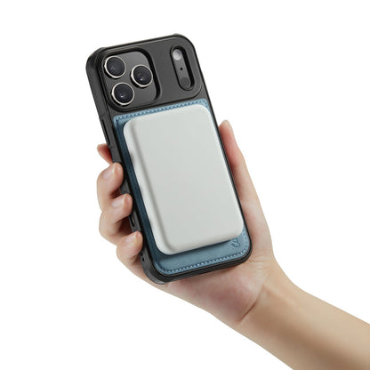 Apple iPhone 18 Pro Max Hoesje - Aqua Blue - Kunstleer MagSafe Back Cover