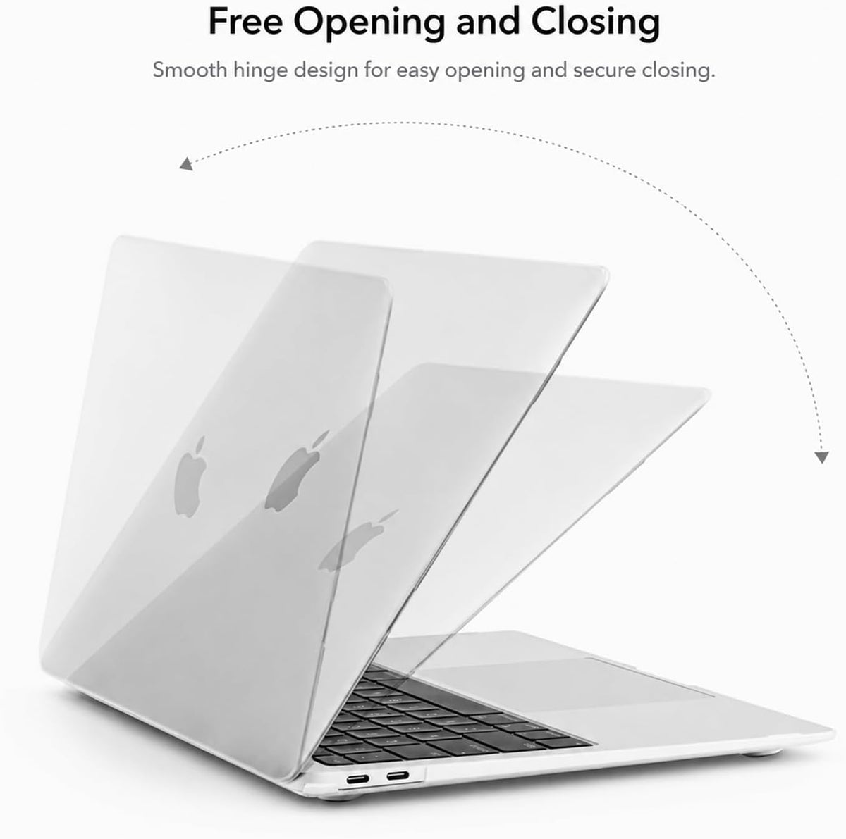Apple MacBook Pro M5/M4/M3/M2/M1 (16-inch) - Transparant - Laptop Hardcase Cover met Ventilatie-openingen