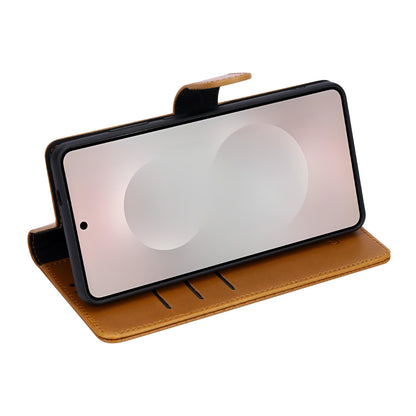 Samsung Galaxy S26 Ultra Hoesje - Sienna Brown - Echt Leren Bookcase