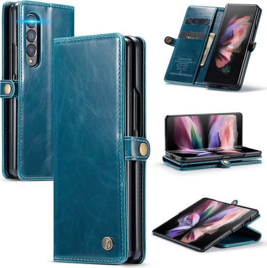 Samsung Galaxy Z Fold 3 5G Hoesje - Emerald Green - Bookcase