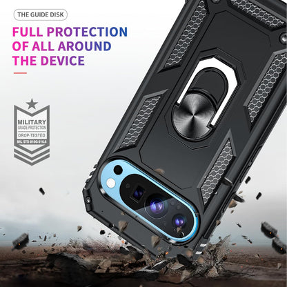 Google Pixel 9 Case - Black - Armor Kickstand Back Cover