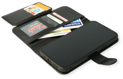 Étui iPhone 11 - Noir - Bookcase 2 en 1 avec 10 compartiments pour cartes