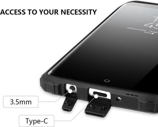 Samsung Galaxy S9 Hoesje - Zwart - Armor Back Cover