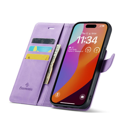 iPhone 15 Case - Bright Lila - 2-in-1 Wallet Case