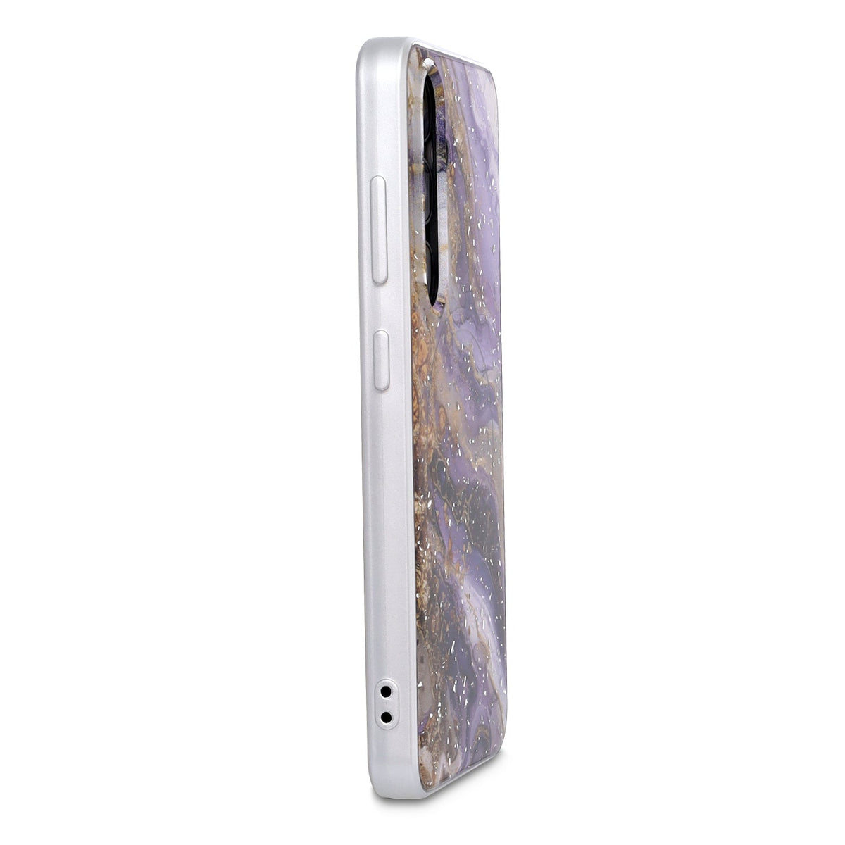 Samsung Galaxy S25 Plus Hoesje - Paars - Marmer MagSafe Back Cover