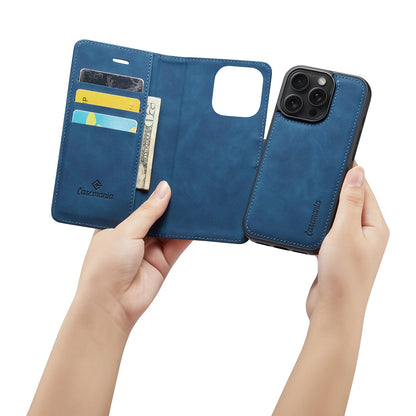 Apple iPhone 16 Pro Hoesje - Navy Blue - 2 in 1 Bookcase