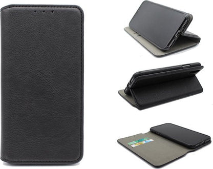 Apple iPhone 12 Mini Case - Black - Luxury Faux Leather Wallet Case